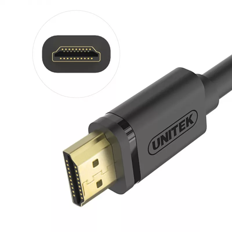 UNITEK Y-C138M Καλώδιο HDMI 2 m HDMI Type A (Standard) Μαύρο