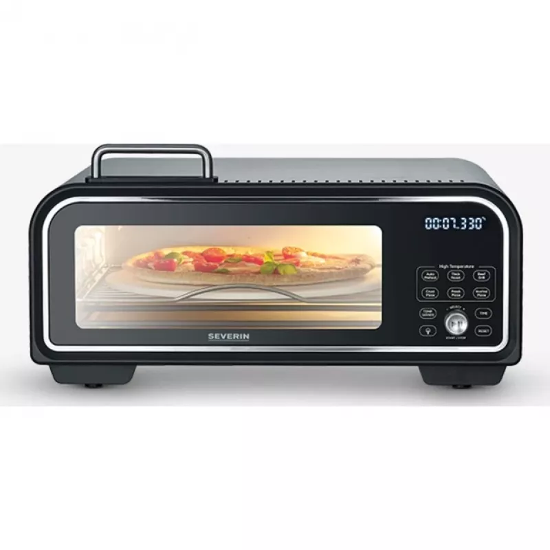 Φούρνος πίτσας Severin PG 8575 2000 W Μαύρο 1 πίτσα ψηφιακός χρονοδιακόπτης