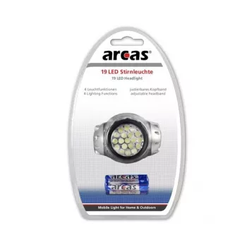 Φακός κεφαλής Arcas 19 LED 4 λειτουργίες φωτισμού