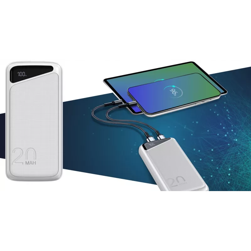 Φορητό powerbank Navitel PWR20 MX ΛΕΥΚΟ 20000 mAh