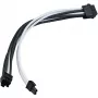 Καλώδιο επέκτασης τροφοδοσίας SILVERSTONE PP07E 8‑pin PCIe 30 cm (μαύρο/λευκό)