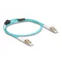 DeLOCK Καλώδιο οπτικών ινών LC Duplex σε LC Duplex OM3 1m