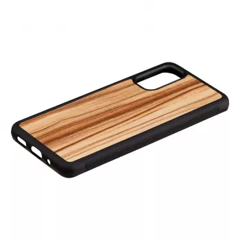 Θήκη κινητού Man and Wood Galaxy S20 Cappuccino μαύρο — Προστατευτική θήκη για Samsung Galaxy S20