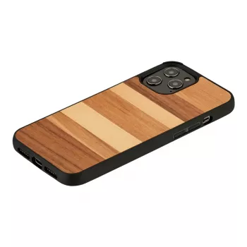 Θήκη κινητού Man and Wood για iPhone 12 / 12 Pro — μαύρη άμμος
