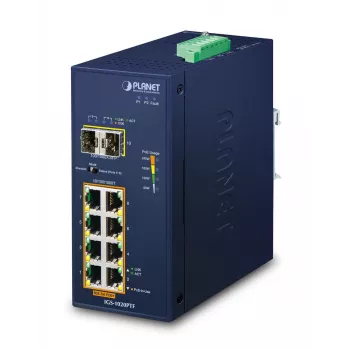 Μη διαχειριζόμενος διακόπτης PLANET IP30 Ind 8-P 10/100/1000T