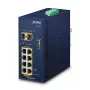 Μη διαχειριζόμενος διακόπτης PLANET IP30 Ind 8-P 10/100/1000T