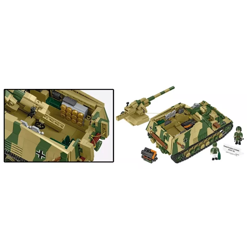 Σετ κατασκευής Cobi Panzerhaubitze Hummel 1118 τεμ. μοντέλο συναρμολόγησης