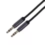 Gembird CCAP-444-1M Καλώδιο ήχου 3,5mm μαύρο (CCAP-444-1M)