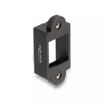 DeLOCK Θήκη Keystone πλαίσιο Snap-in μαύρο 18mm x 40mm x 10mm