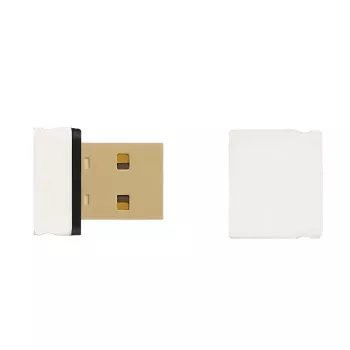 Qoltec - Προσαρμογέας δικτύου - USB 2.0 - 802.11b/g/n - Λευκό
