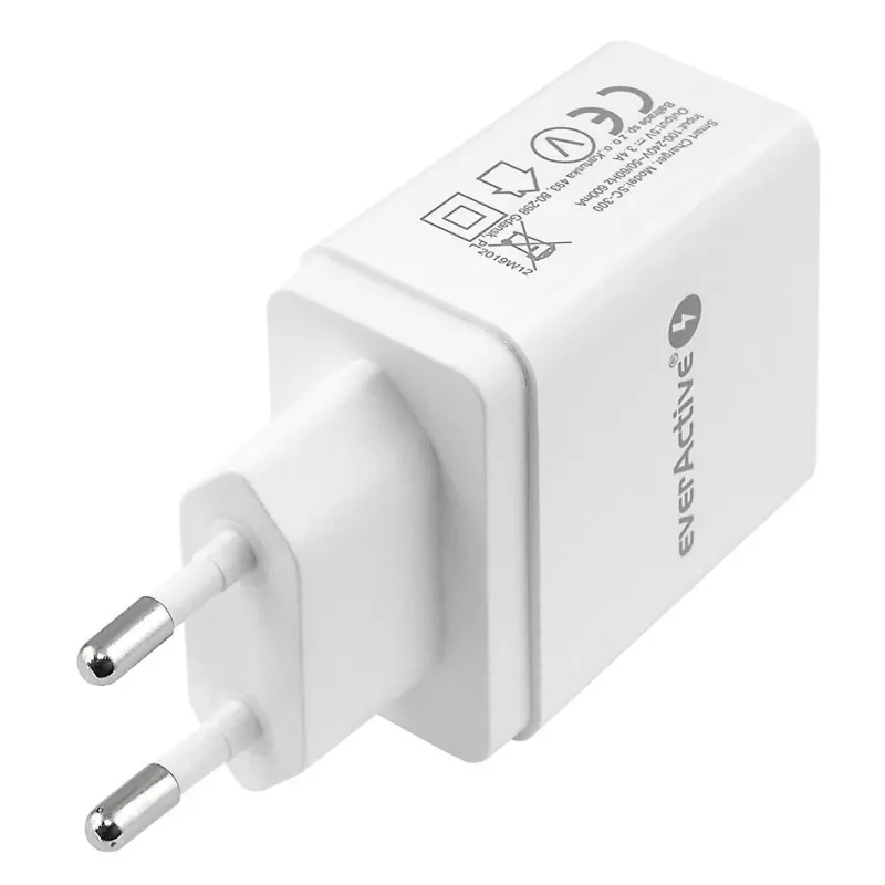 Everactive ΦΟΡΤΙΣΤΗΣ ΤΗΛΕΦΩΝΟΥ 3X USB 3, 4A ΛΕΥΚΟ