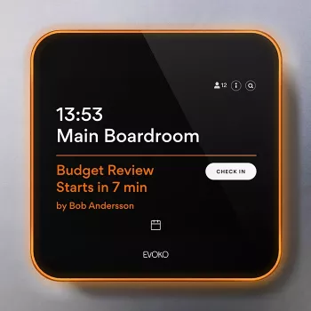 Evoko Liso Room Manager ψηφιακή σήμανση πόρτας 20,30 cm (8) αφής (ERM2001)