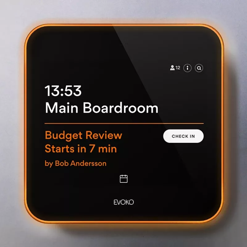 Evoko Liso Room Manager ψηφιακή σήμανση πόρτας 20,30 cm (8) αφής (ERM2001)