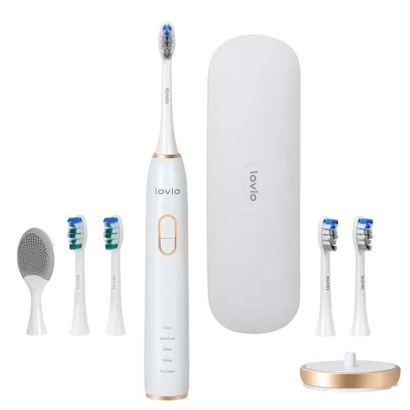 Ηλεκτρική οδοντόβουρτσα LOVIO_Home SonicProtect PRO λευκή LVTB124WH