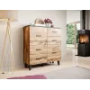 Cama sideboard LOTTA 110 2D4S δρυς Wotan/ματ μαύρο