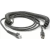 Datalogic καλώδιο USB καλώδιο USB, Type-A, σπειροειδές, 3,6m (CAB-467)