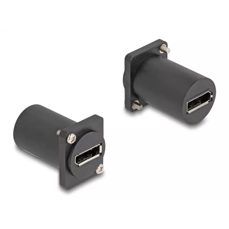 Μονάδα τύπου D DeLOCK DisplayPort υποδοχή σε υποδοχή 4K μαύρο