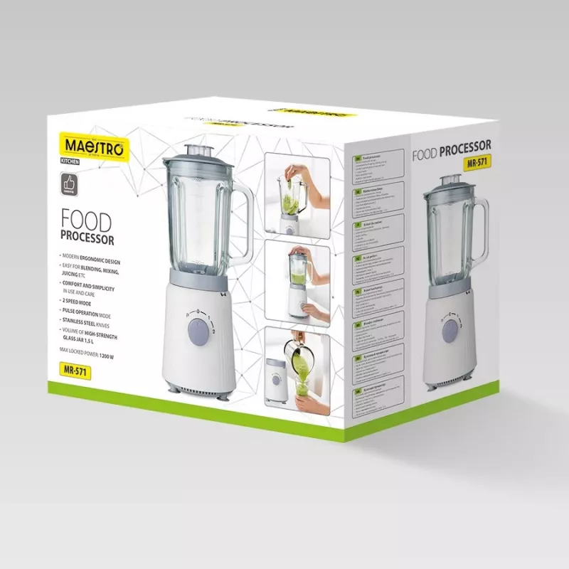 Πολυμίξερ Maestro MR-571 1200W λευκό/γκρι — πολυλειτουργικό πολυμίξερ