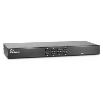 Inter-Tech KVM AS-9108DU Rack-Einbau Μαύρο Διακόπτης πληκτρολογίου/βίντεο/ποντικιού (KVM) (88887233)