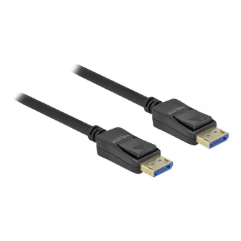 Delock - Καλώδιο DisplayPort - DisplayPort (M) σε DisplayPort (M) - DisplayPort 2,0 - 1,0m - Υποστηρίζει 10K 60 Hz (10.240 x 4320) - Μαύρο (80261)