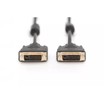 Καλώδιο σύνδεσης DVI Assmann. DVI(24+1). 2x ferrite M/M. 10.0m. DVI-D dual link. UL. bl (AK-320101-100-S)