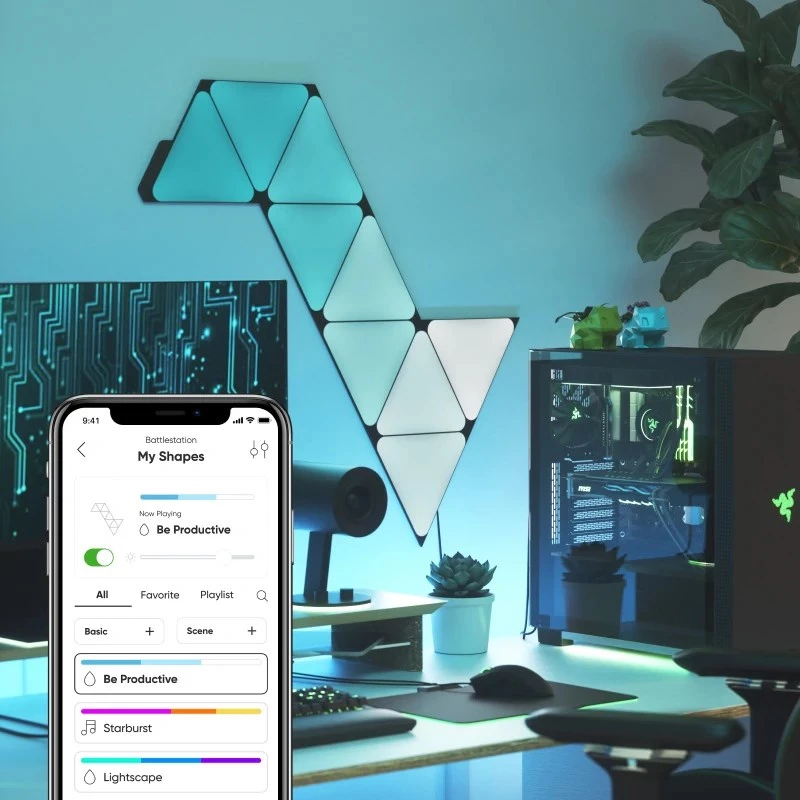 Nanoleaf NL48-1101TW-10PK Έξυπνος φωτισμός Smart Panel Wi-Fi