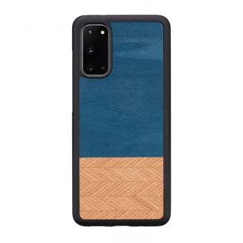 Θήκη κινητού man and wood Galaxy S20 denim μαύρο