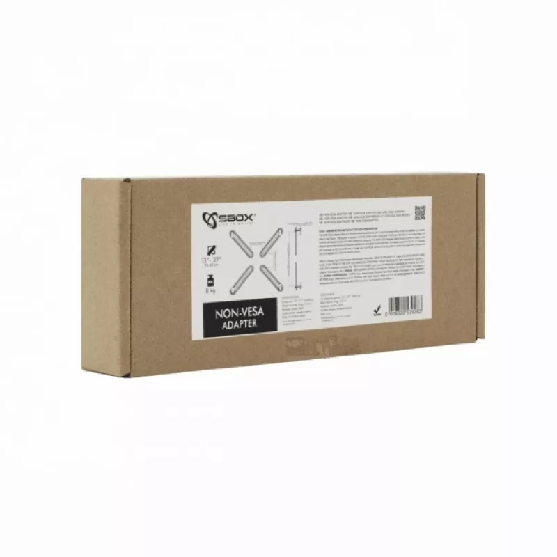 Αντάπτορας οθόνης SBOX NON-VESA — καθολικός αντάπτορας τοποθέτησης Non-VESA για οθόνες (μοντέλο 0 )