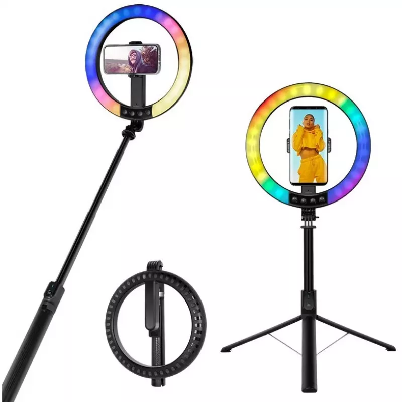 LogiLink δακτυλιοειδές φως smartphone με τρίποδο selfie stick, DM 20cm (AA0156)