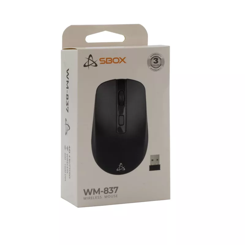 Ποντίκι SBOX WM-837 μαύρο USB Type-A