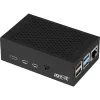 Θήκη αλουμινίου για Raspberry Pi 4 B από JYT, μοντέλο RB-AlucaseP4+01B, μαύρη έκδοση