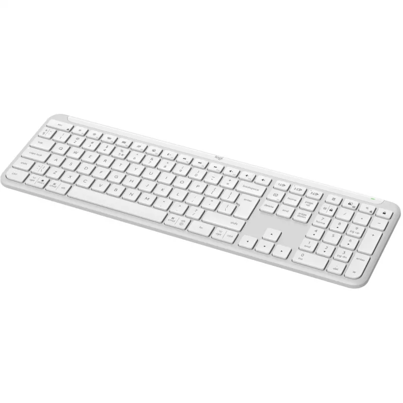 Logitech K950 Signature λεπτό πληκτρολόγιο γραφείου RF Wireless Bluetooth QWERTY US International λευκό