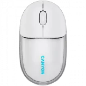 CANYON Ποντίκι OnClick 24 BT/ Wireless Διαφανές/Λευκό