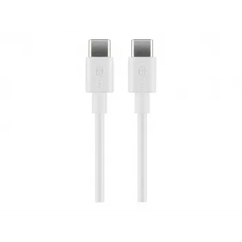 Goobay Καλώδιο φόρτισης και συγχρονισμού USB-C, 2 m, λευκό | Goobay