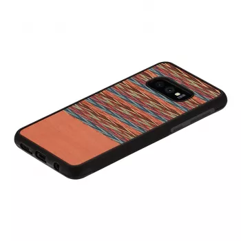 Θήκη smartphone man and wood για Galaxy S10e — καφέ καρό με μαύρο περίγραμμα