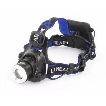 Φακός κεφαλής ESPERANZA EOT005 — LED Cree T6, 3W, 600 lm, AA x2, θήκη αλουμινίου, αδιάβροχος, ανθεκτικός σε κρούσεις, ρυθμιζόμενο λουρί κεφαλής