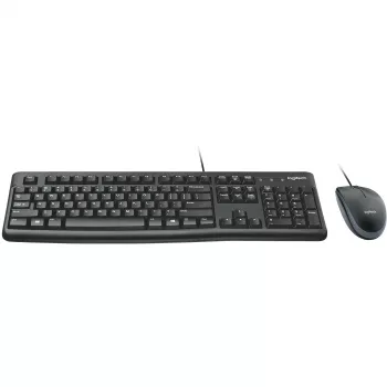Desktop MK120, ενσύρματο, USB, QWERTZ, μαύρο, ποντίκι περιλαμβάνεται