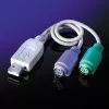 VALUE προσαρμογέας πληκτρολογίου / ποντικιού - USB Type A, 4-pin (M) - PS/2, 6-pin (W)