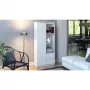 Βιβλιοθήκη για γραφείο Top e Shop RS-80 BILY BIEL, λευκή μοριοσανίδα, 7 ράφια, 800×350×1800 mm