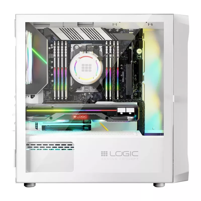 Κουτί υπολογιστή Logic PORTOS ARGB MINI USB 3.0 Λευκό