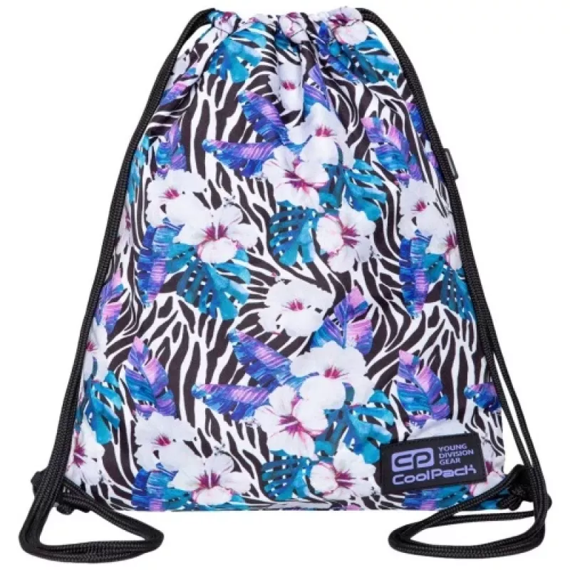 Τσάντα παπουτσιών CoolPack Solo Flower Zebra