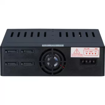 Inter-Tech X-3531 αφαιρούμενο πλαίσιο HDD/SSD για 4x SATA 2,5 ιντσών σε 1x θέση 5,25 ιντσών, 6 Gbit/s, Hot Swap, ανεμιστήρας 30 mm, μαύρο