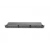 Patchpanel 1U LANBERG PPS5-1024-B — 24 θυρών RJ-45 Cat5, μέταλλο, μαύρο, τοποθέτηση σε rack