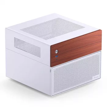 Κουτί υπολογιστή Micro-Tower Jonsbo N4 ΛΕΥΚΟ Mini-ITX με σκληρυμένο γυαλί