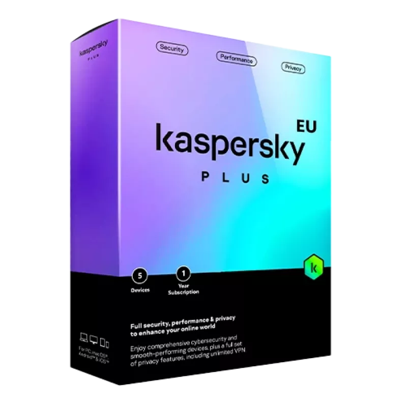 Kaspersky Plus | 5 συσκευές | 1 έτος | EU