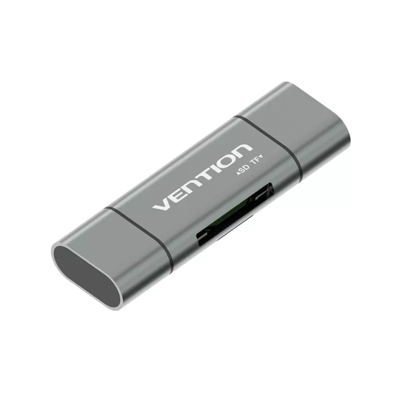 Πολυλειτουργικός αναγνώστης καρτών Vention USB3.0 γκρι μέταλλο Type