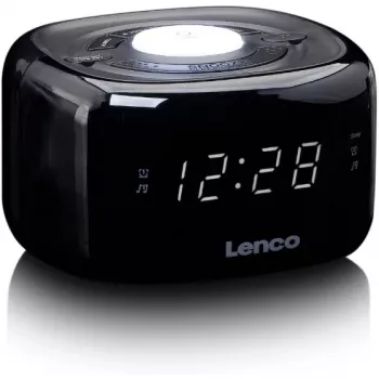 Lenco CR-12BK Ραδιόφωνο-ρολόι Digital Μαύρο (CR-12)
