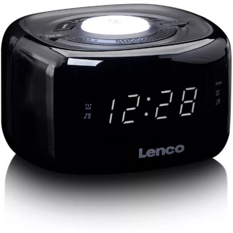 Lenco CR-12BK Ραδιόφωνο-ρολόι Digital Μαύρο (CR-12)