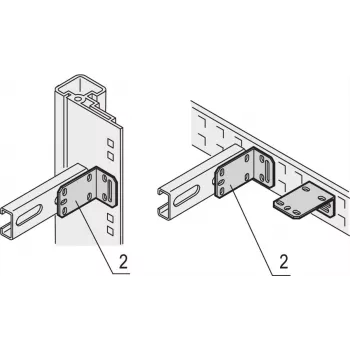 Schroff 21120145 Γωνία rack, 4 τεμ.