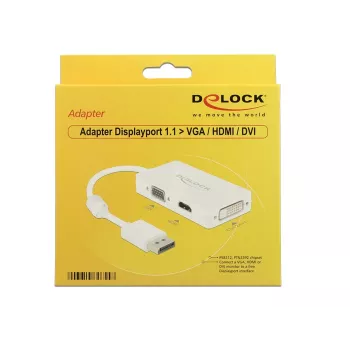 Καλώδιο DeLOCK 0,16m DisplayPort VGA HDMI DVI-D